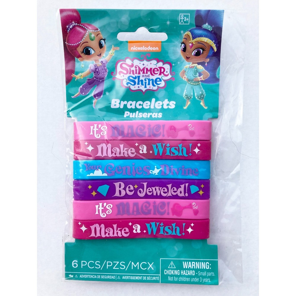 Designware Shimmer And Shine Bracelets 6 Pcs Multicolor Party Kids Girls