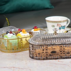 Muslim Snack Box Eid Decor Ramadan Candy Box Desktop Storage Dustproof Trays