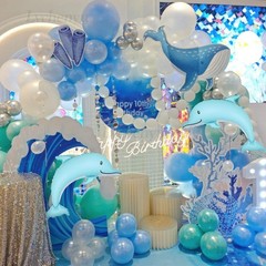 Large Dolphin Balloons 46 Inch Ocean Animals Mylar Balloon Ocean Themed Party…