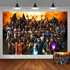 Mortal Kombat Birthday Party Decor Backdrop Banner Poster Birthday Gift 5x3ft
