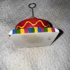 3” Multicolor Sombrero Party Ballon & Card Holder