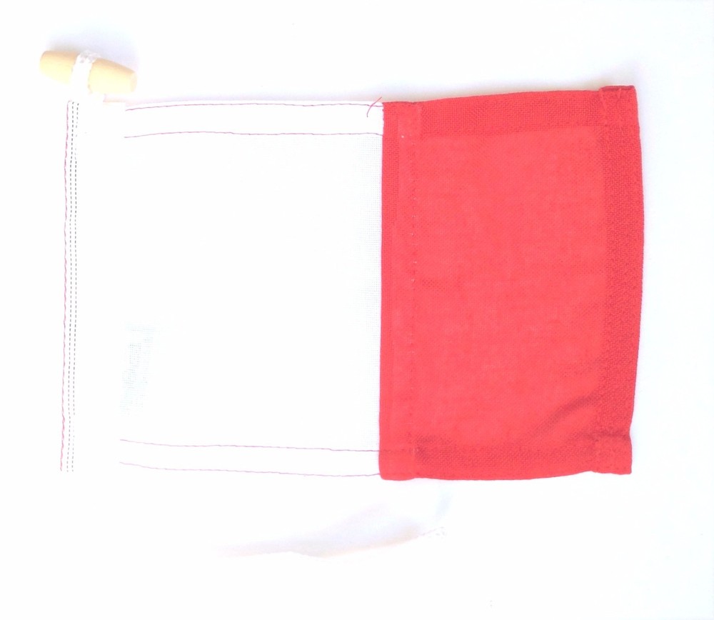 Sewn ICS Nautical Signal Flag Letter ‘H’ Hotel – Made In The UK