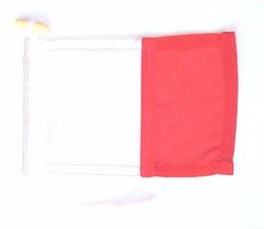 Sewn ICS Nautical Signal Flag Letter ‘H’ Hotel – Made In The UK