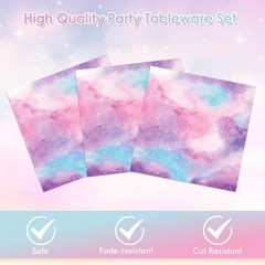 40PC Galaxy Themed Starry Night Party Decorations Birthday Supplies Kit
