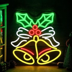 Christmas LED Sign Neon Light Bedside Night Lamp Room Home Wall Decor Lights USB