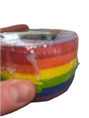 Rainbow Printed 80-foot Crepe Streamer Rainbow Tableware Party Decorations PRIDE