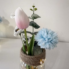 Handmade Mini Winnie The Pooh Themed Floral Arrangement Centerpiece Baby Shower