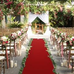 Red Carpet Runner for Party, 2x15ft ,70GSM ,Hollywood Red Carpet Roll Out for