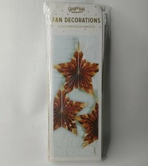 Ginger Ray 3 Gold Star Fan Decorations Metallic Paper Stars Party Decor