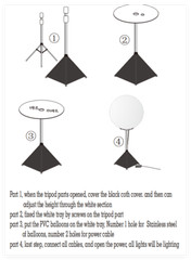 1.5M Inflatable Display Balloon Light LED Inflatable Balloon With Stand Tripod