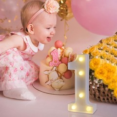 Lighted Marquee Numbers, Party Birthday Decor, Small LED Letters