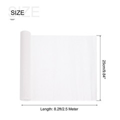 Crepe Paper Roll White 8.2ft x 10 Inch Wide Wedding Festival Decoration Craft