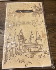 New Hello Wizard plastic treat bags 50 Count Harry Potter Birthday Loot Bags