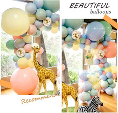 105Pcs Pastel Balloons Arch Garland Kit 5″ 10″ 12″ 18 Inch Macaron Color Pastel