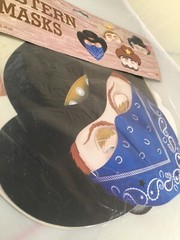 Western Masks 4 Count Elastic Attached Cardboard Printed One Side