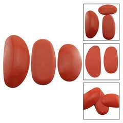 1Set Red Sculpture Carving Tool Kit with Rubber Pottery Ribs for Clay Crafting