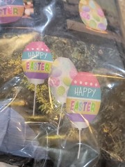 Easter Egg LED Lanterns 6 Pieces Lights Up! Happy Easter, Eggs Decoration