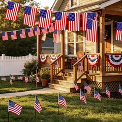 250th Anniversary Decorations 250 Anniversary USA Flags Including 12 Small Am…
