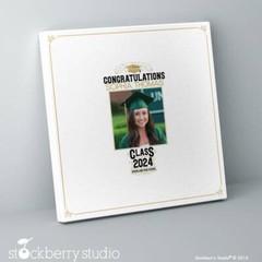 Graduation Guest Book Alternative Personalized Class of 2025 Canvas Print