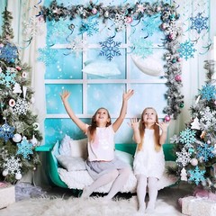 Sumind 30 PCS Winter Snowflake Hanging Swirl Decoration Baby Shower Winter