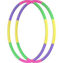2 Pack Adjustable Color Hoops for , Party Games, Gymnastics Training and Dog