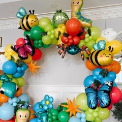 Spring Balloon Arch Kit 156PCS Green Balloon Garland with Daisy Flower, Bee a…