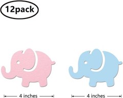 Vibrant Double-Sided Glitter Decorations – 12-Pack for Birthdays & Showers