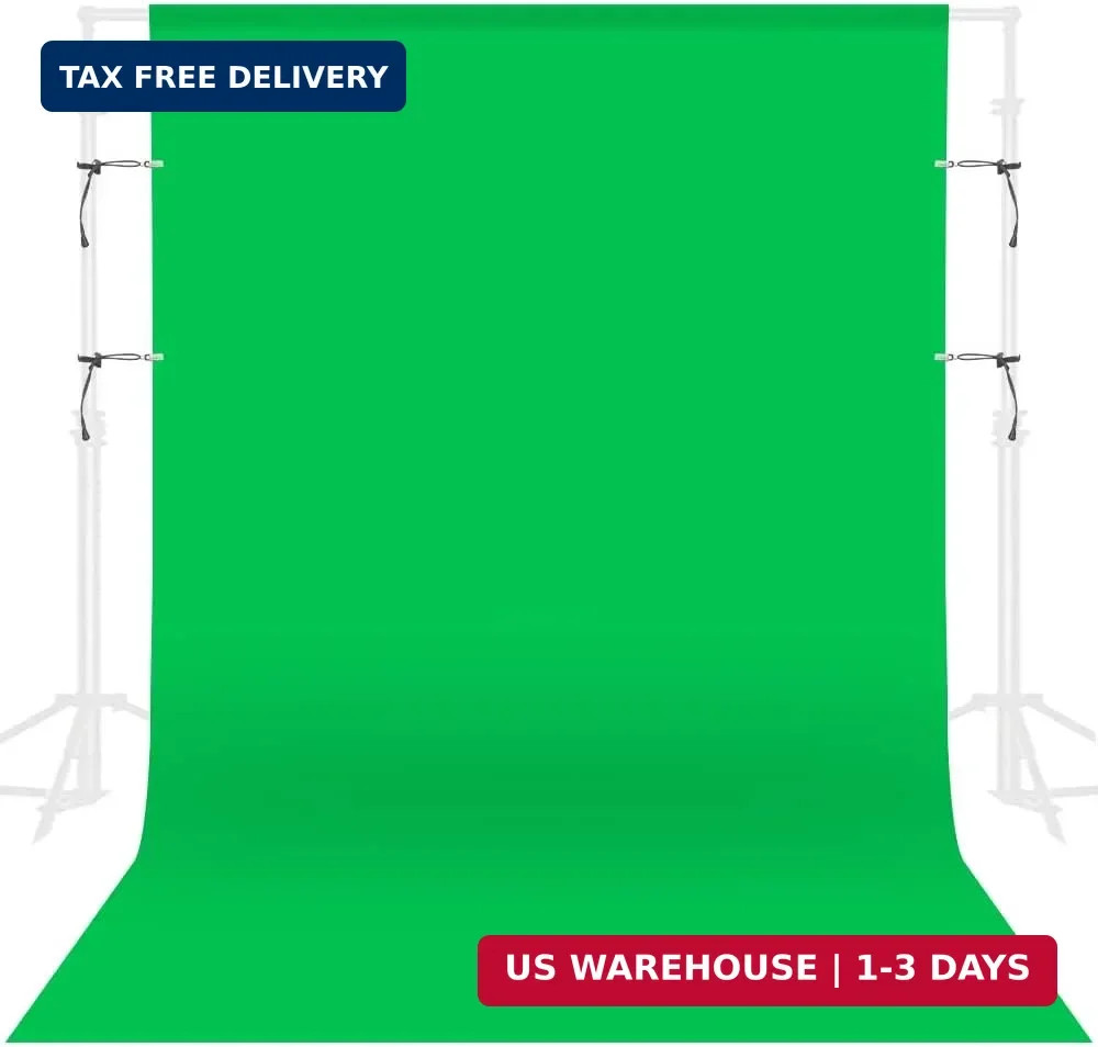 GFCC Green Screen Backdrop Background – 7x10FT Photography Backdrop Photo Backgr