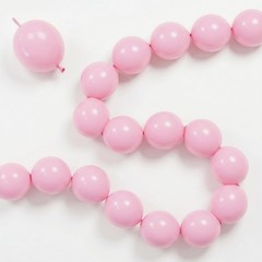 Pastel Pink Quick Link Balloons, 100PCS 10 Inch Baby Pink Linking Balloons fo…