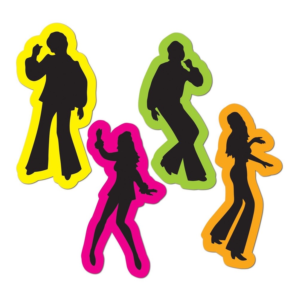 Beistle Retro 70’s Silhouettes | Party Supply | Decoration