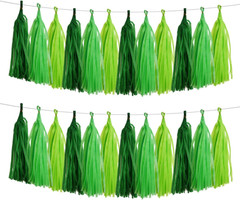 Navy Blue and Light Blue Tissue Paper Tassel(3 Colors),Paper Tassel Garland Bann