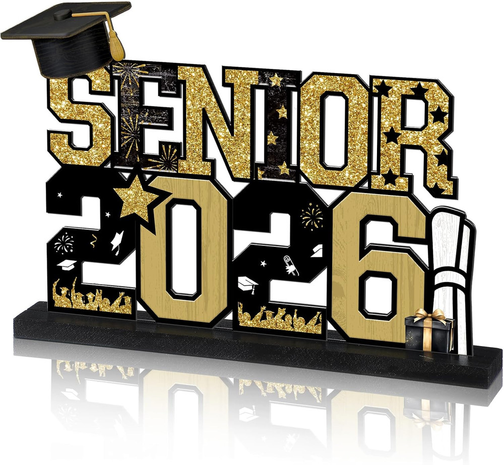Senior 2026 Graduation Table Decorations Metal Senior Class