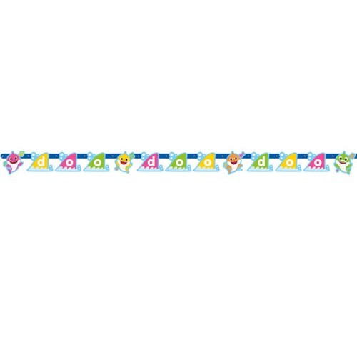 BABY SHARK JOINTED BANNER (1) Birthday Party Decoration Pinkfong Mommy shark