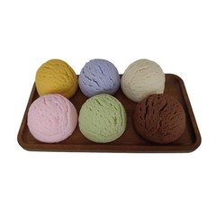 Simulation Artificial Ice Cream Balls, Realistic Imitation Fake Ice Cream Sco…