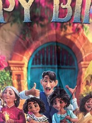 NEW Disney Encanto Happy Birthday Canvas 6’10” X 5 Ft Backdrop Bruno Mirabelle