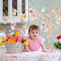 Wildflower Birthday Party Decorations – 48PCS Flower Party Decorations Floral…