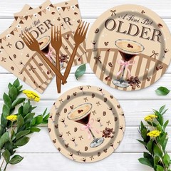Tiny Bit Older Birthday Party Disposable Tableware (Plates, Napkins, Forks)