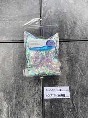 Pack Plastic Reusable Light Pink/Clear Confetti Party Decor 0.88oz/25g FREE S&H.