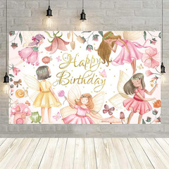 Fairy Birthday Party Backdrop Fairy Birthday Party Decorations Floral Fairies Ba