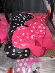 DISNEY MINNIE Character Decorations Set /Banner /Balloon/Headband NEW/a lot!!!!