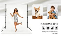 White Backdrop Background for Photography, Photo Backdrop for Party Decorations