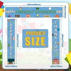 Fanfanwin Happy Principals Appreciation Day Banner Set Principal Appreciation