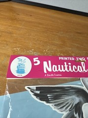 Vintage 1986 Beistle 16″ Nautical 2-sided Diecut Cutouts 5 Pack Decorations RARE