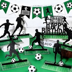 13 Pcs Soccer Party Table Decorations Soccer Table Centerpieces Soccer Player…