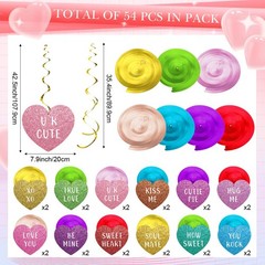 Faccito 30 Pcs Hanging Swirl Decorations Party As the Picture Shown