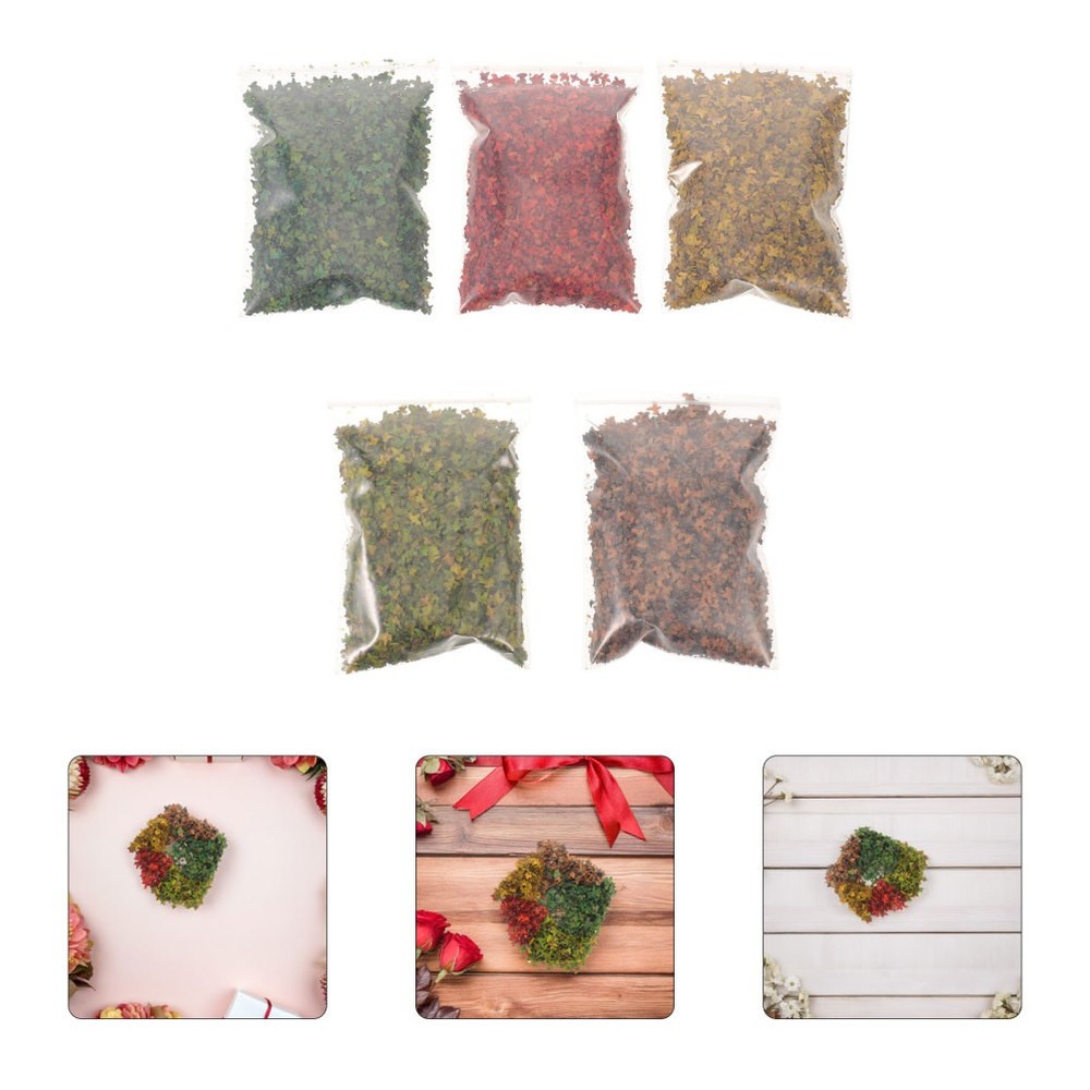 5 Bags/180ml Miniature Landscaping Landscape Accessories Simulation Leaf