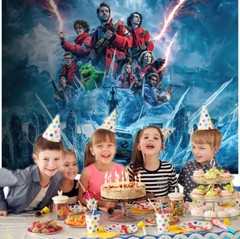 Ghostbusters Birthday Party Supplies Backdrop Banner Birthday Gift for Kids