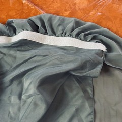 Dusty Blue Polyester Table Skirt for Rectangle Tables 76”H X 6’L
