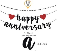 Durable We Still Do Happy Anniversary Banner – Perfect for Wedding Celebrations