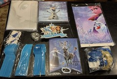 Frozen Birthday Party Mega Bundle Décor Tableware Balloons Banner Serves